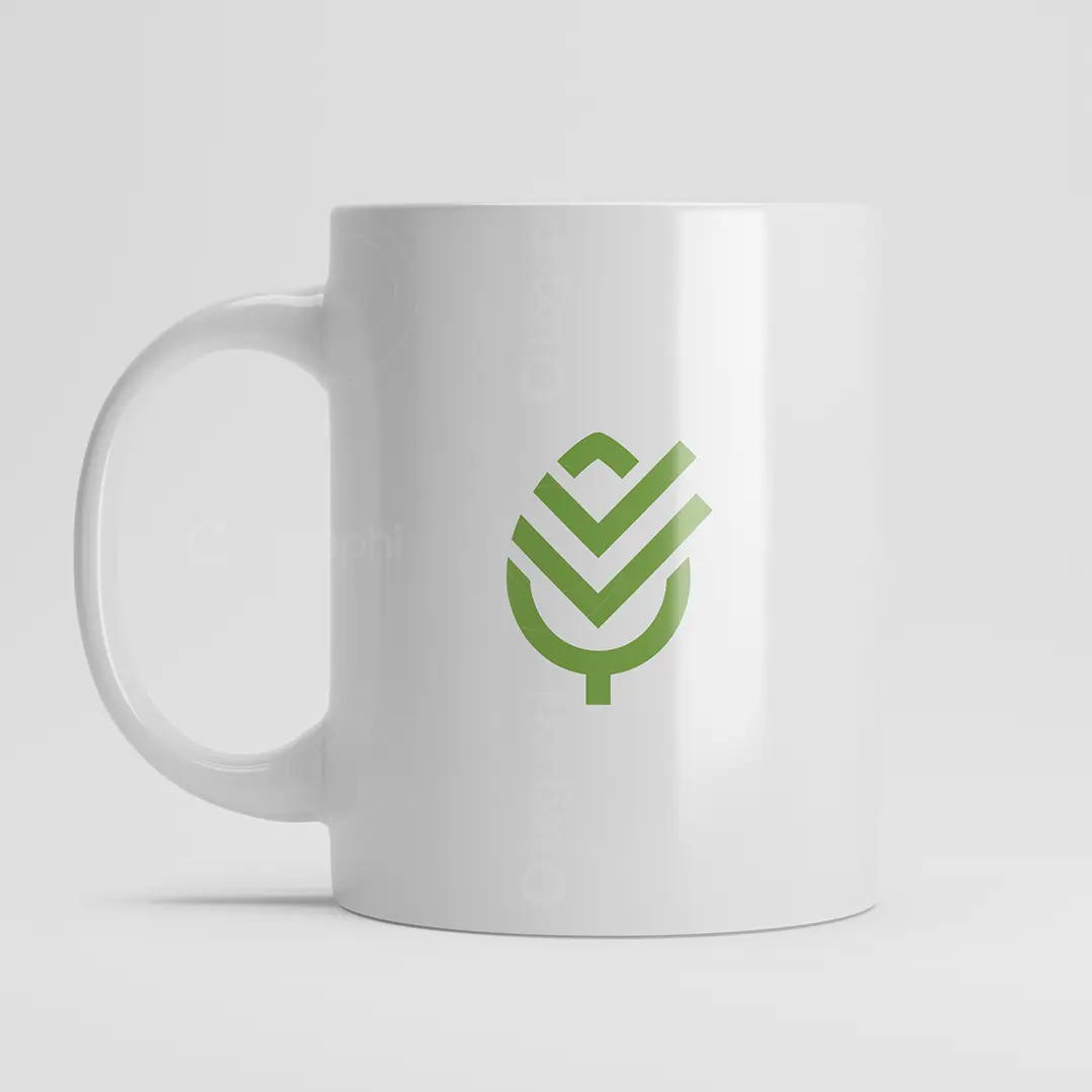 Double Check Leaf Logo for sale Mug mockup