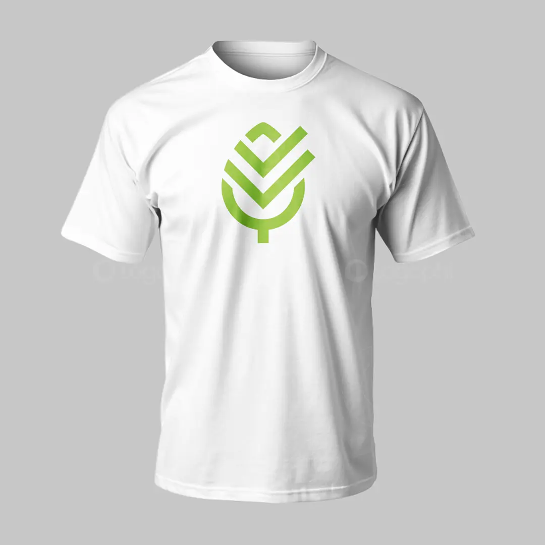 Double Check Leaf Logo for sale T-Shirt mockup