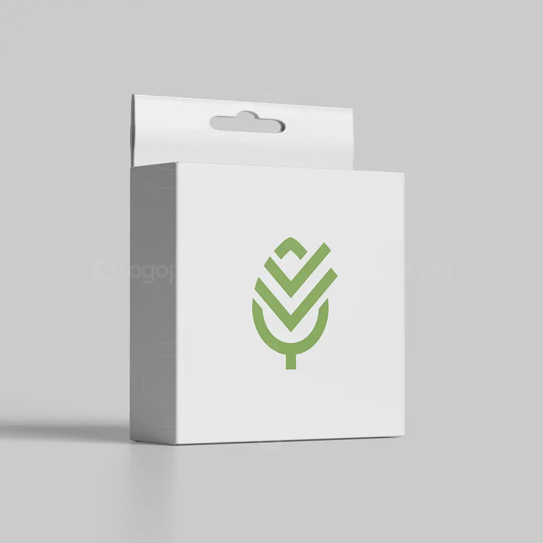 Double Check Leaf Logo for sale box mockup