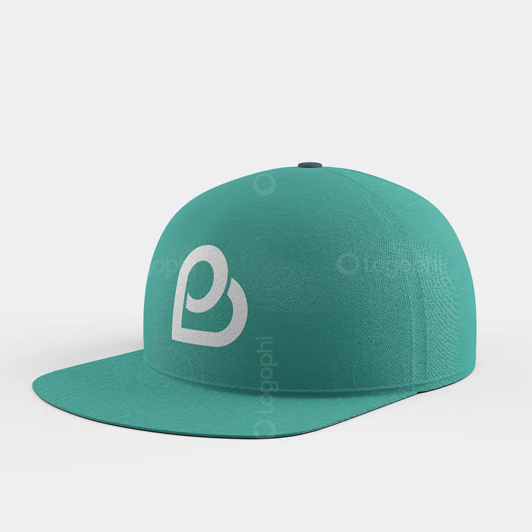 Letter PB Heart Monogram Logo for sale Hat Mockup