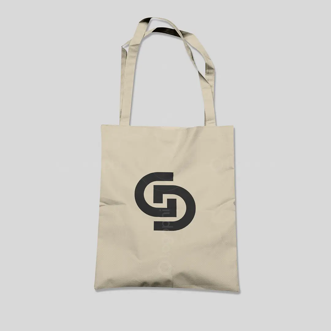 Linked GD Lettermark Logo for sale Bag Mockup