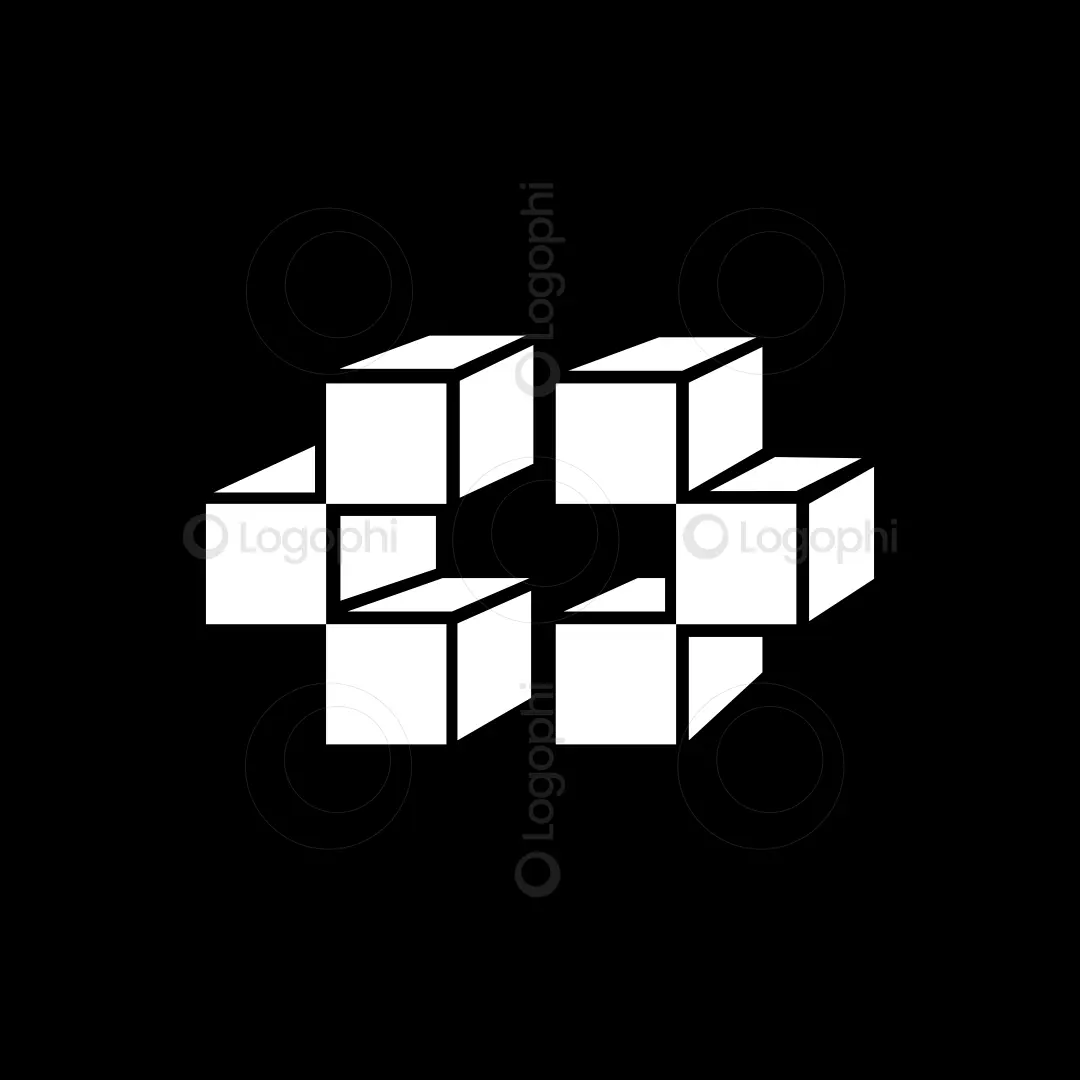 Black and White CD Blocks Logo for sale