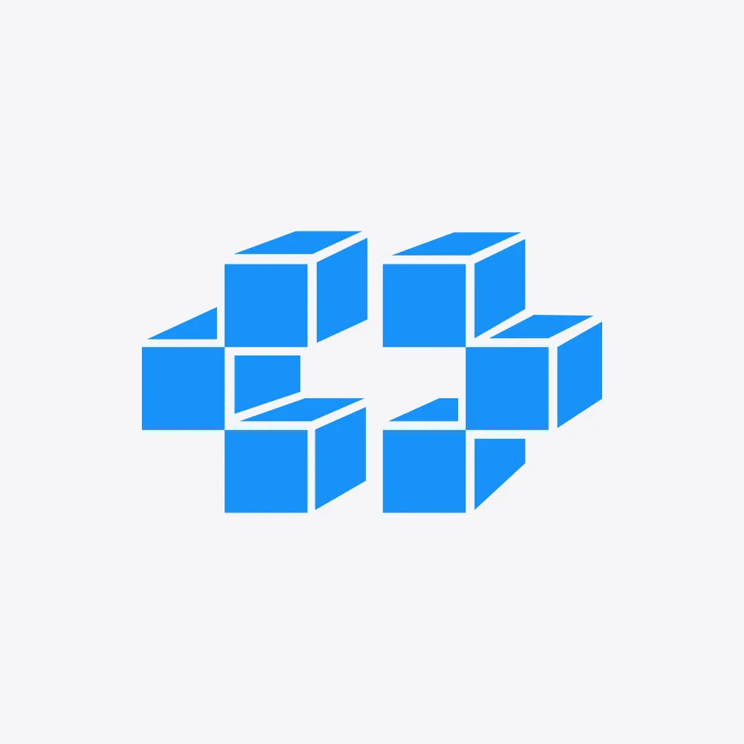 Blue CD Blocks Logo for sale