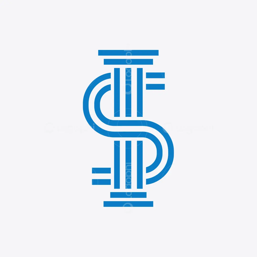 Blue S Pillar Law Logo for sale