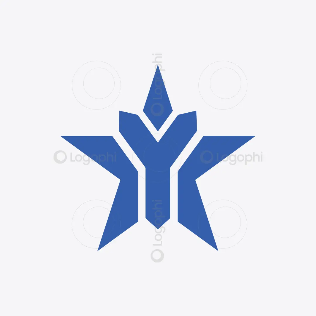 Blue Y Star Logo for sale