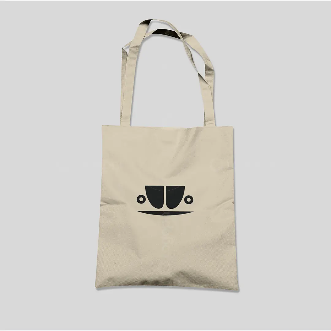 Coffee Cup Car Logo for sale Bag Mockup