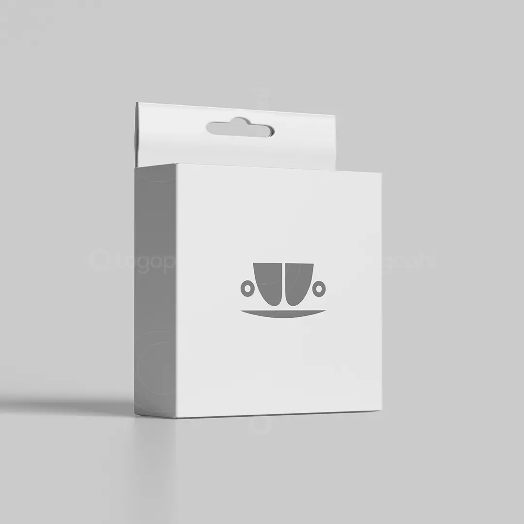 Coffee Cup Car Logo for sale Box Mockup