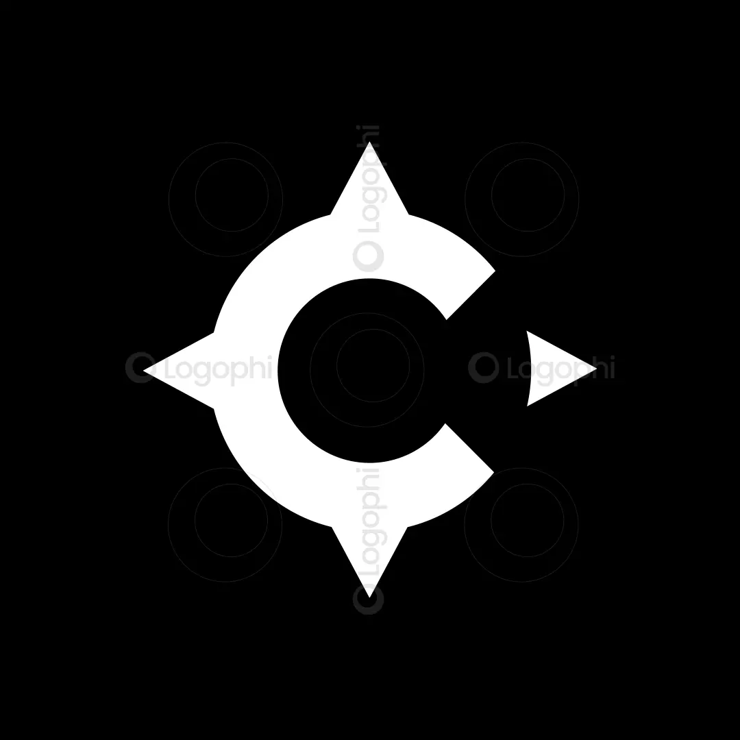 Compass C Logo for sale Black and White