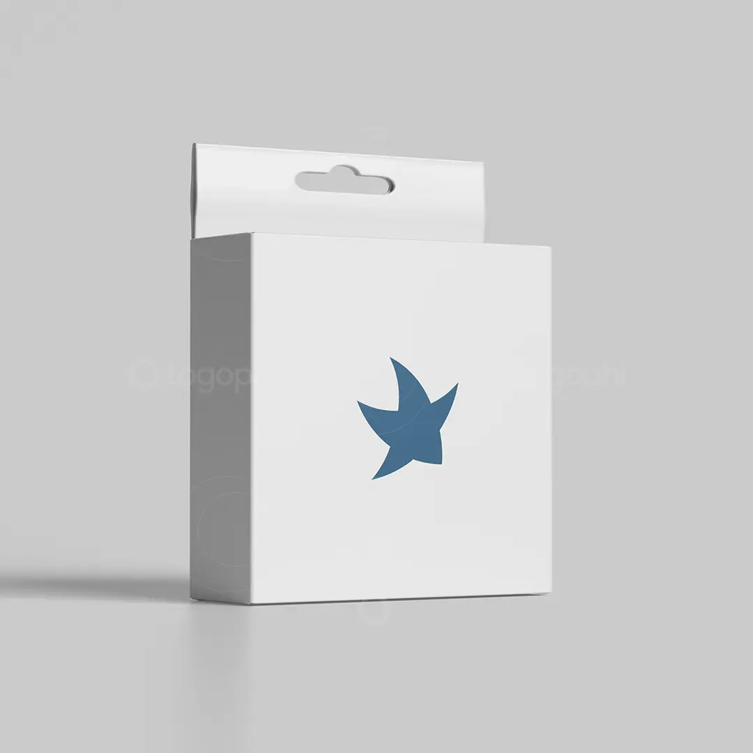 Dancing Star Logo for sale Box Mockup