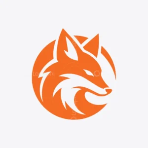 Fox Head Circle Logo for sale