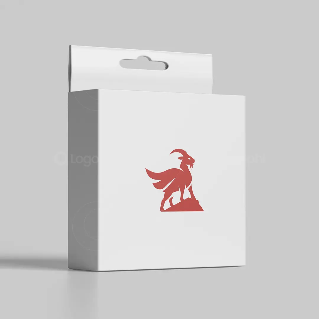 Goat Hero Logo for sale Box Mockup