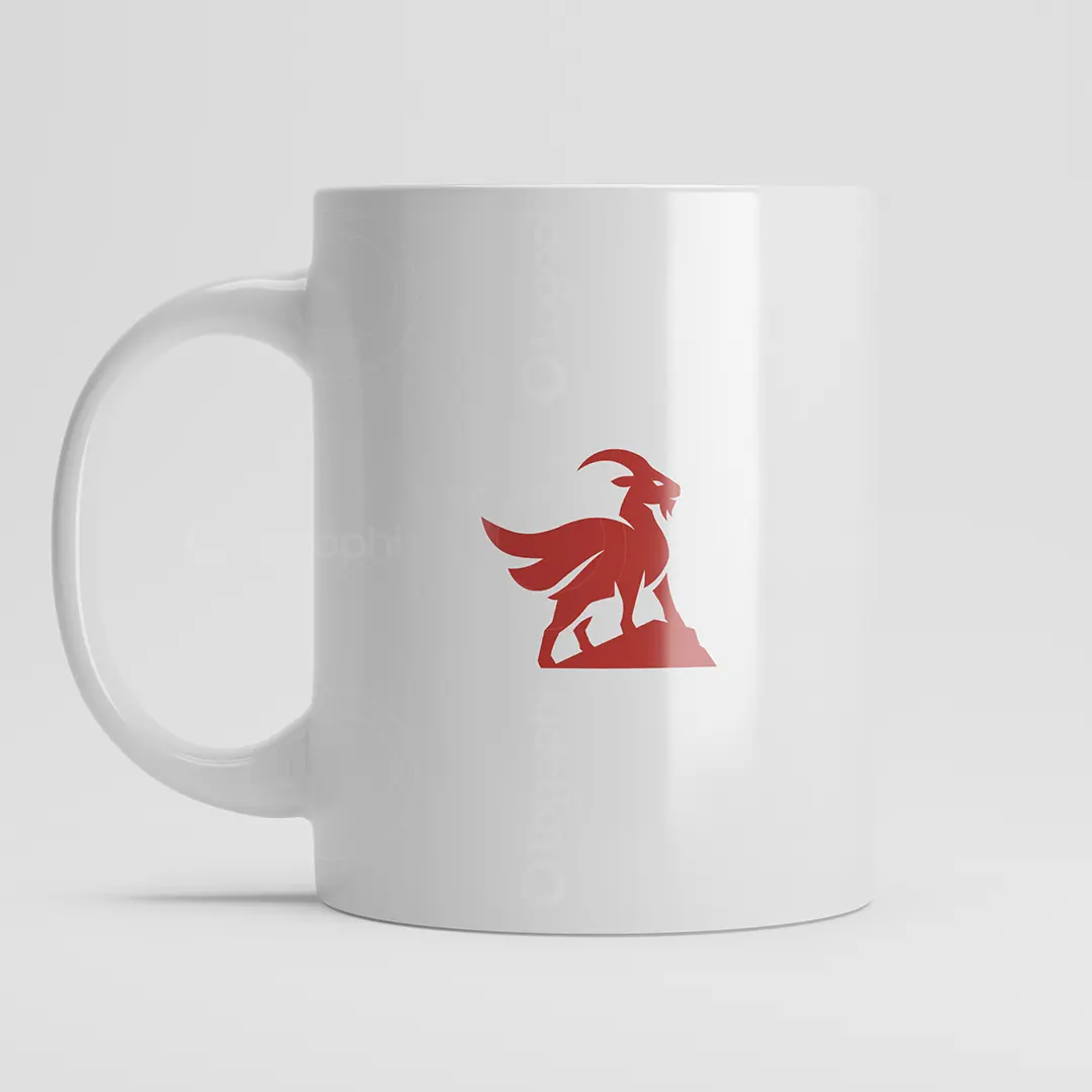 Goat Hero Logo for sale Mug Mockup