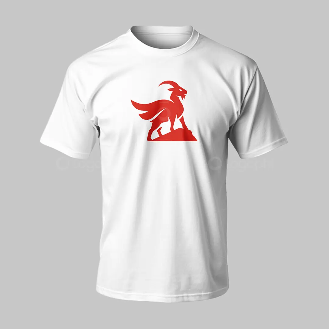 Goat Hero Logo for sale T-Shirt Mockup