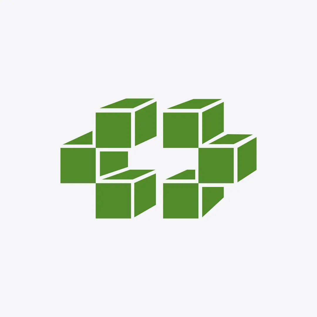 Green CD Blocks Logo for sale