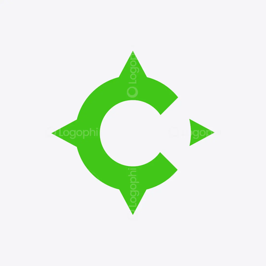 Green Compass C Logo for sale