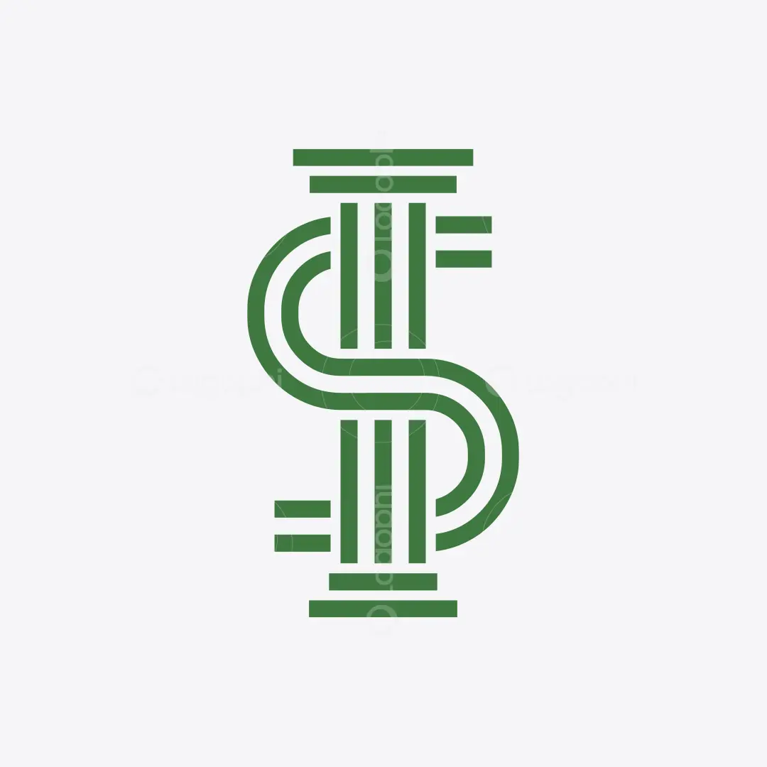Green S Pillar Law Logo for sale