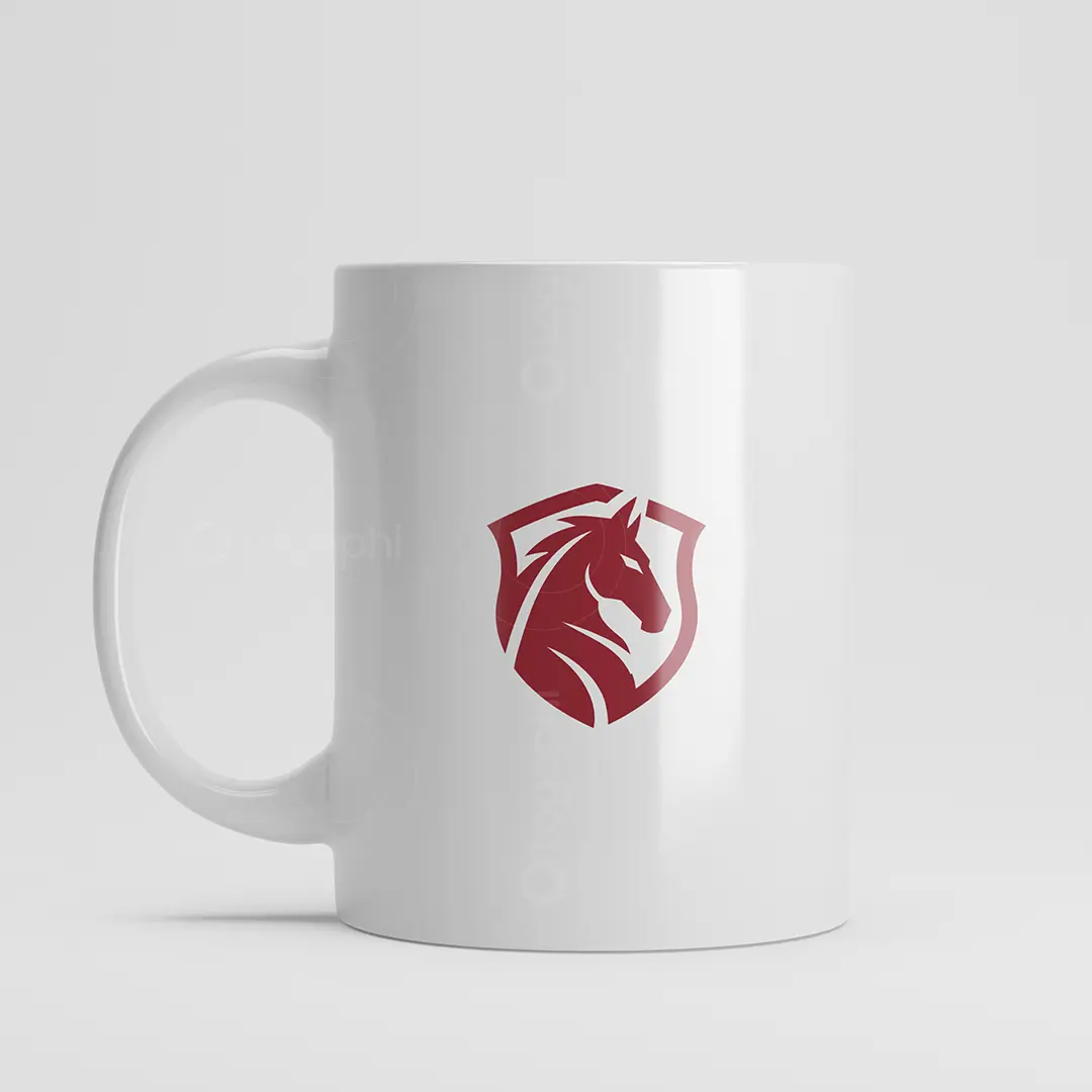 Horse Shield Logo for sale Mug mockup