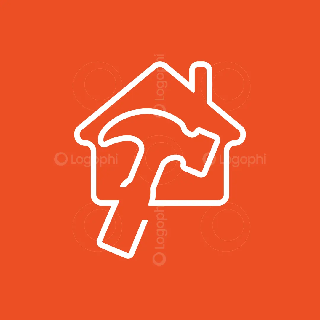 House Hammer Logo for sale Red Background