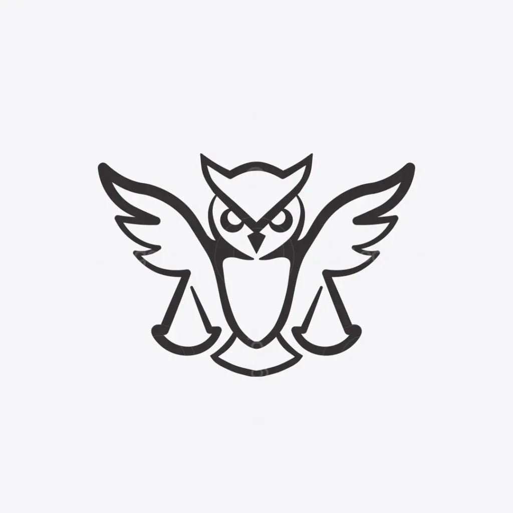 Justice Owl Logo for sale