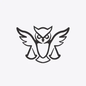 Justice Owl Logo for sale