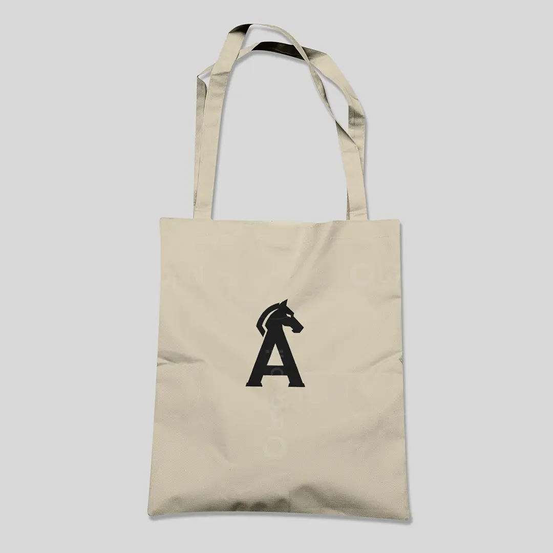 Letter A Horse Logo for sale Bag Mockup