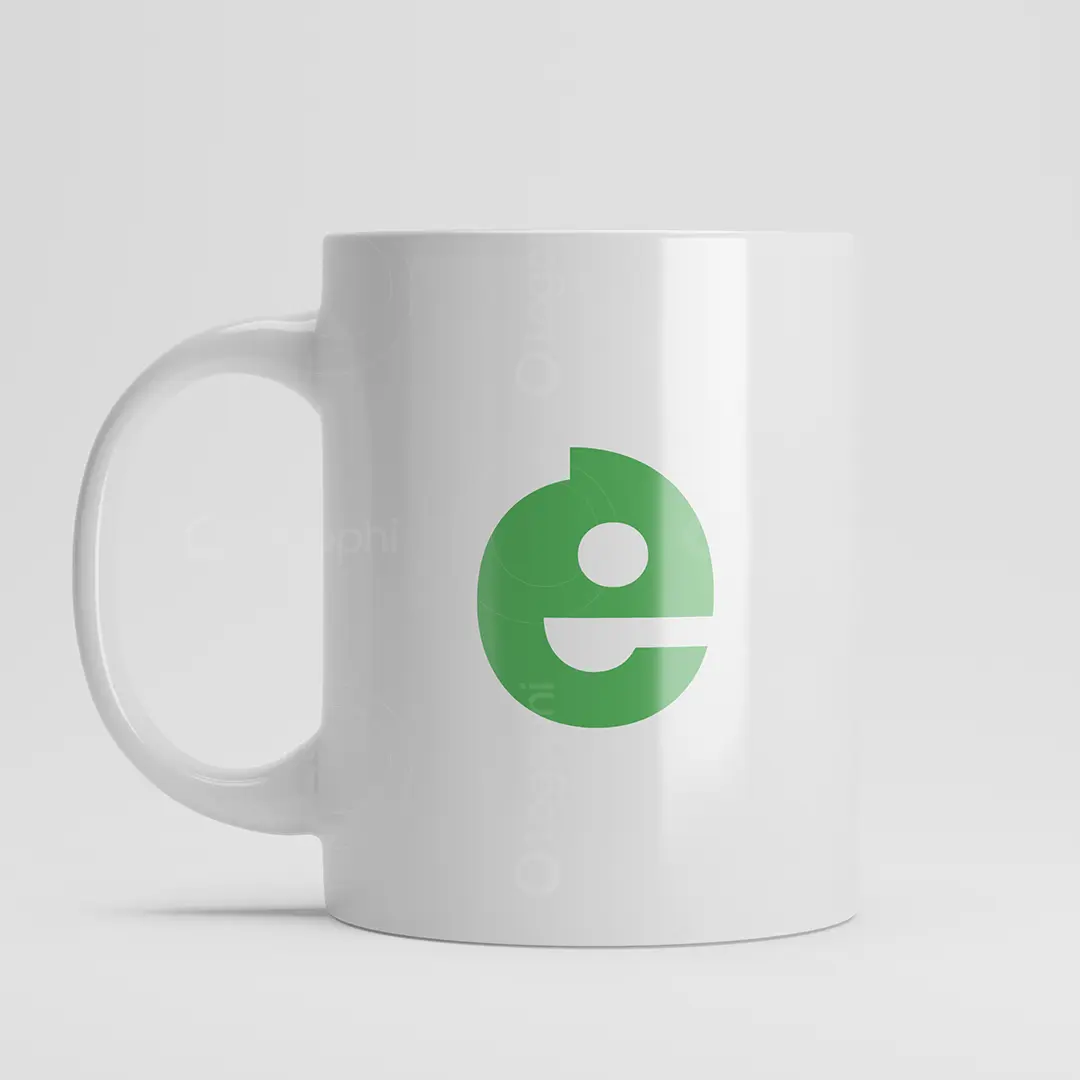 Letter E Chameleon Logo for sale Mug Mockup