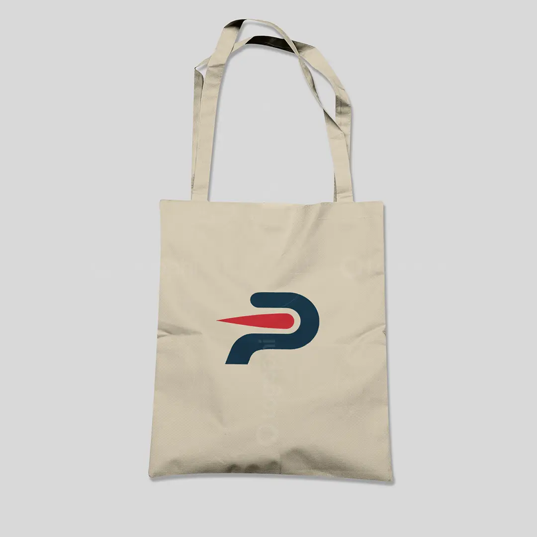 P Comet Logo for sale Bag Mockup