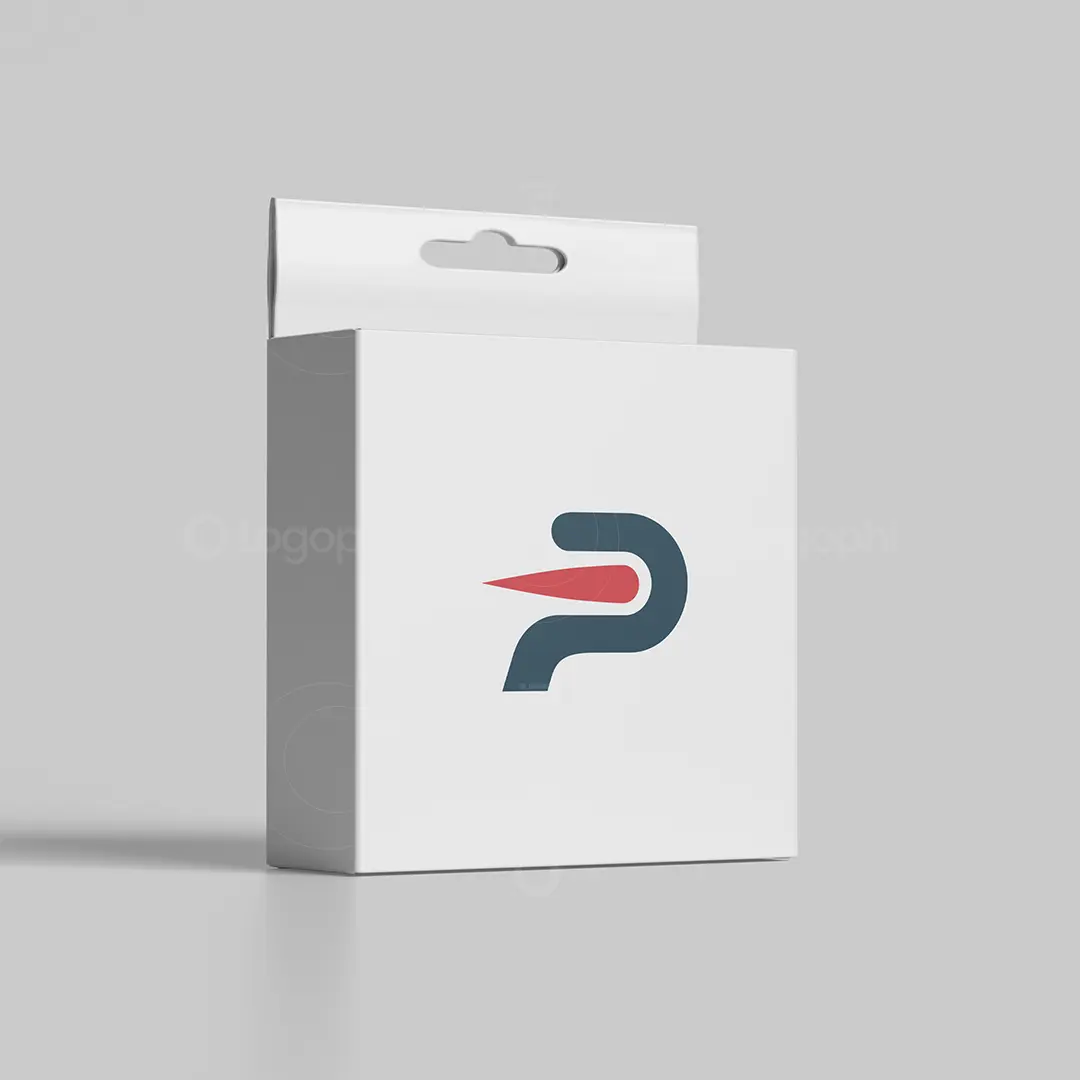 P Comet Logo for sale Box Mockup