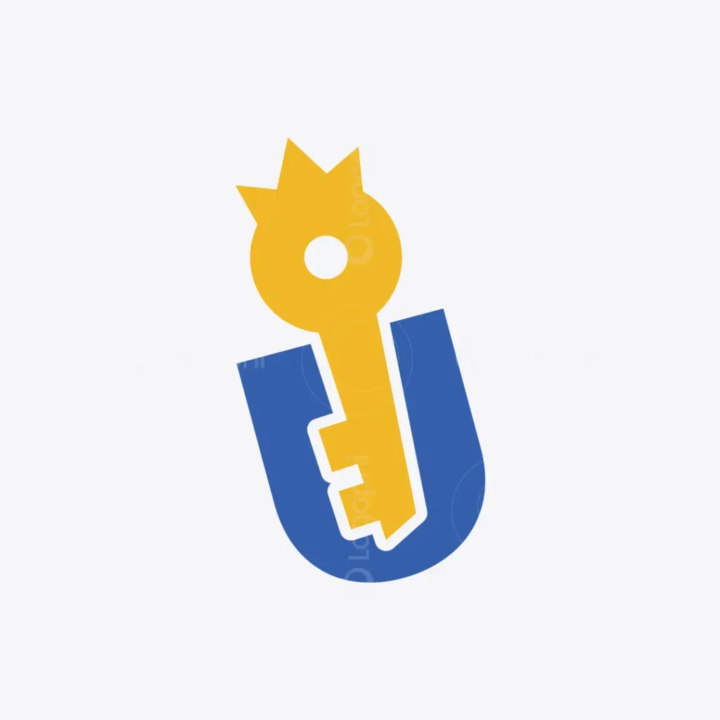 Royal Key U Logo for sale