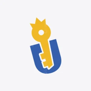 Royal Key U Logo for sale