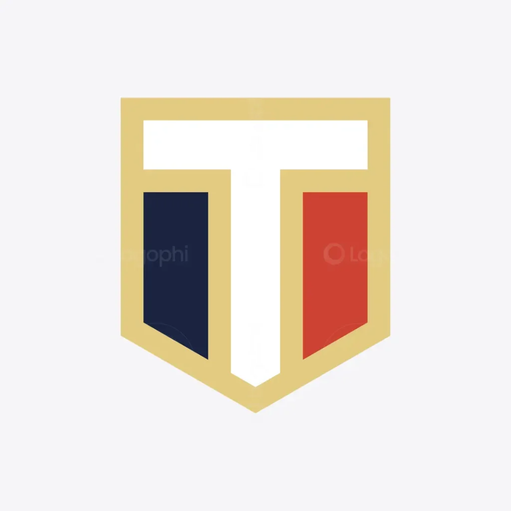 T Shield Emblem Logo for sale