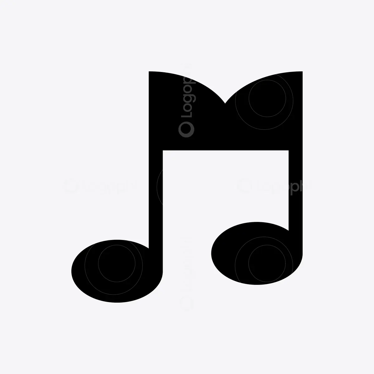 Black Serbian Folk Music Logo for sale