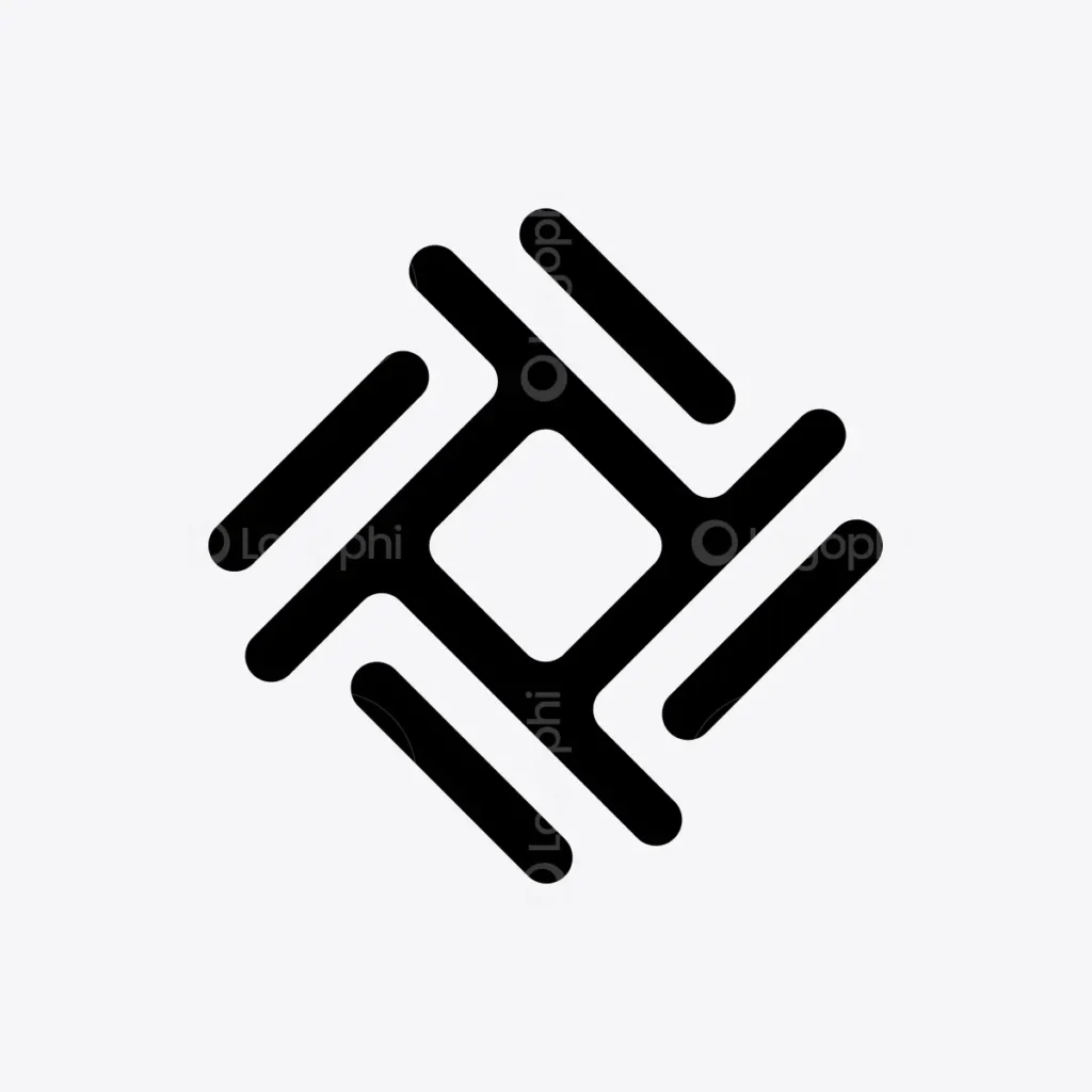 Connected Lines Logo for sale