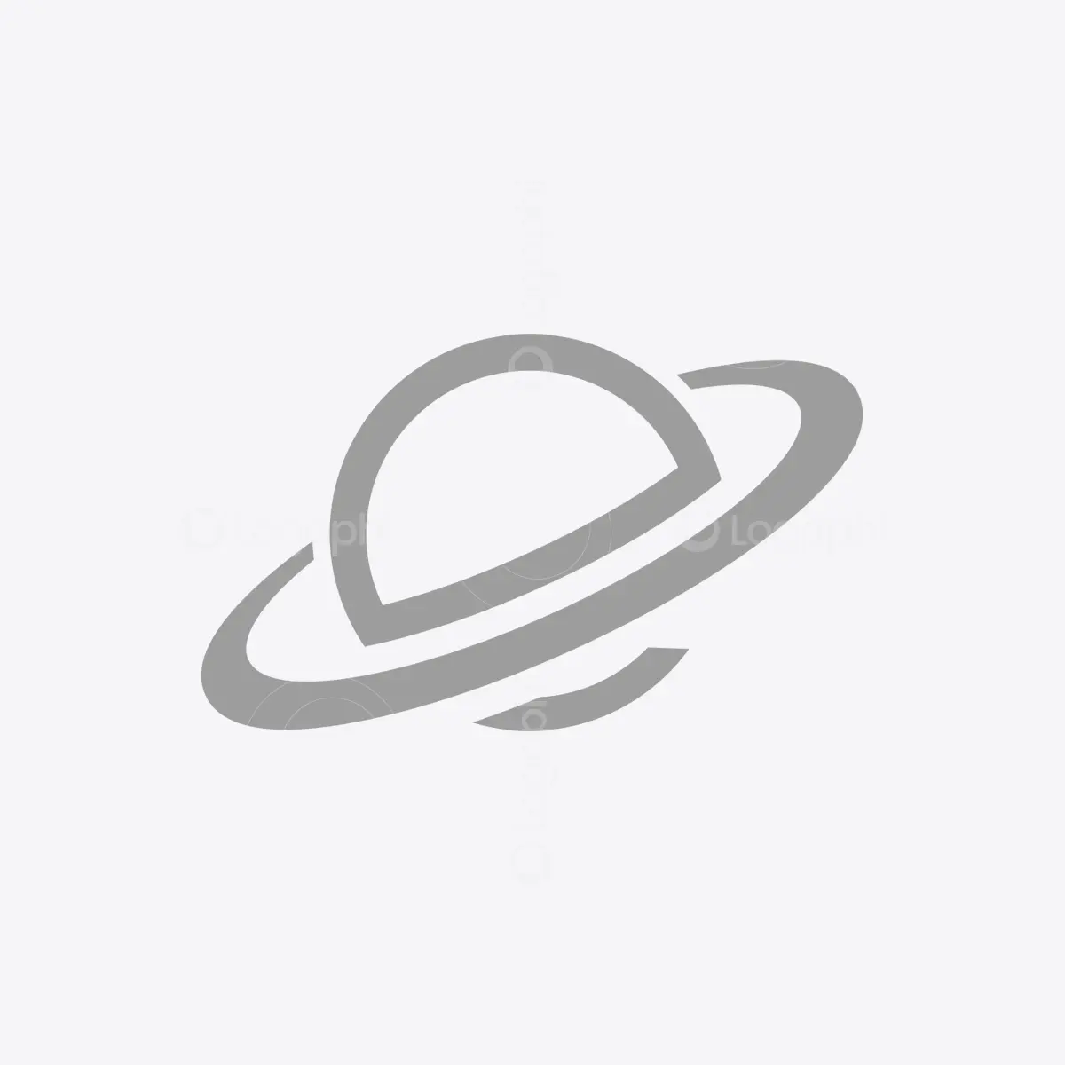 Gray Letter e Saturn logo for sale
