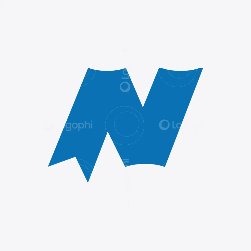 Letter N Bookmark Logo for sale