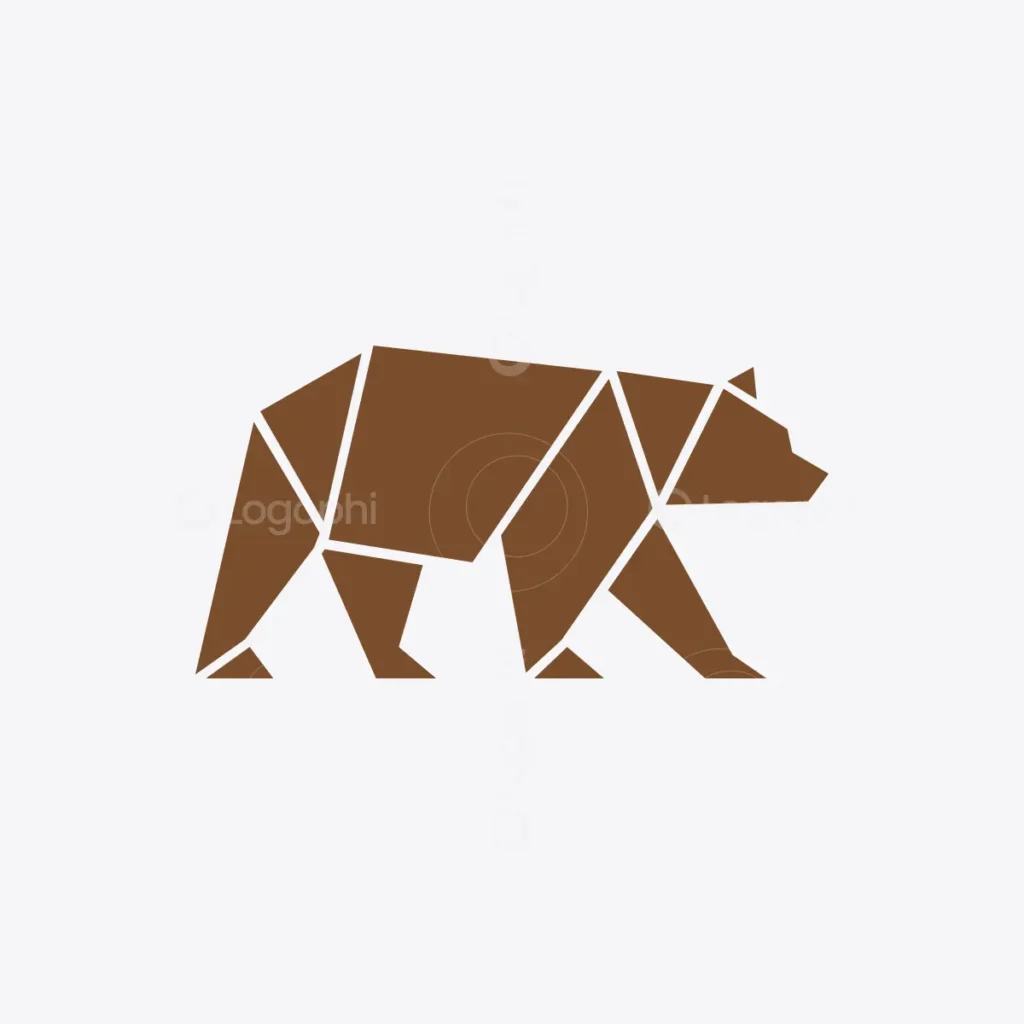 Polygon Bear Logo for sale