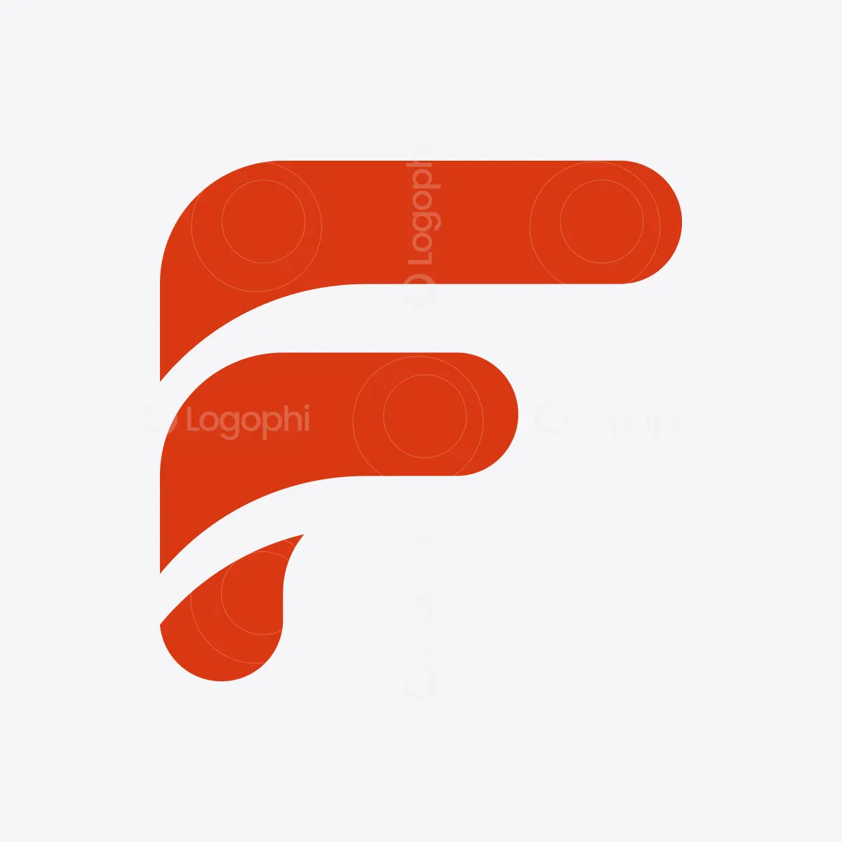 Red Flow F Logo for sale