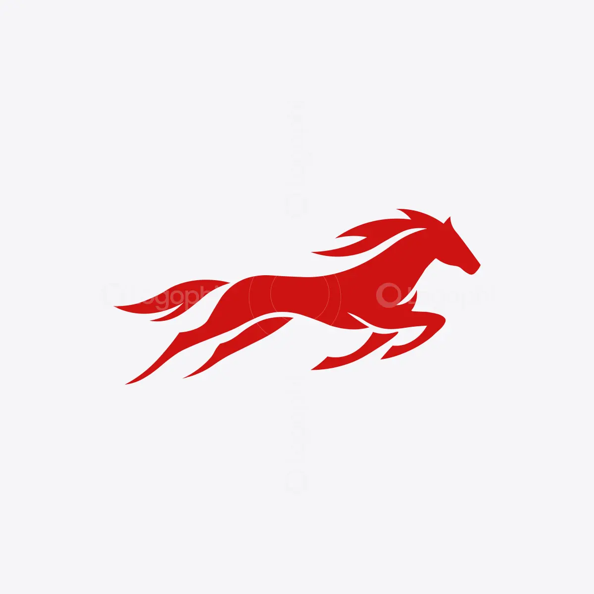 Red Running Horse Logo for sale