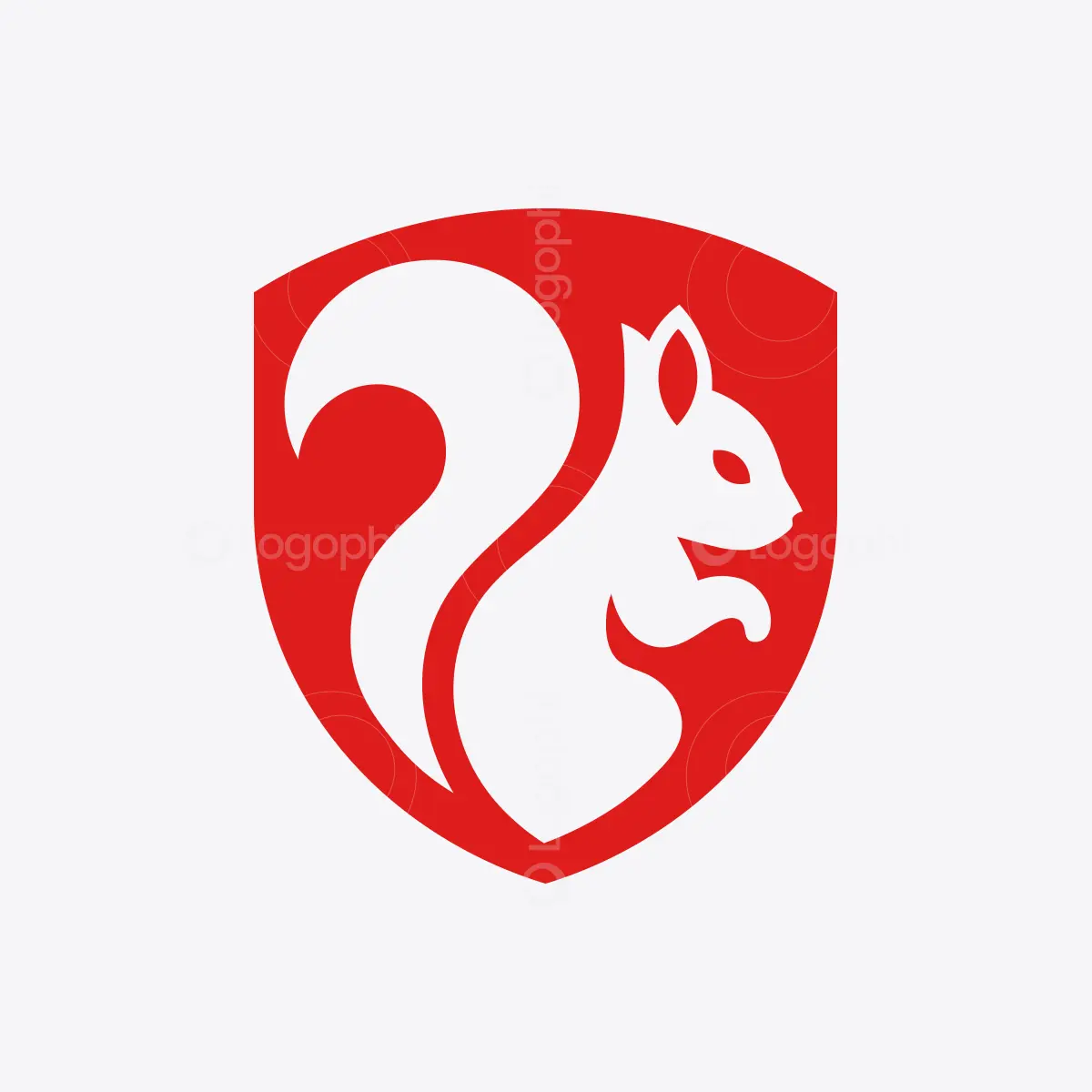 Red Squirrel Shield Logo for sale