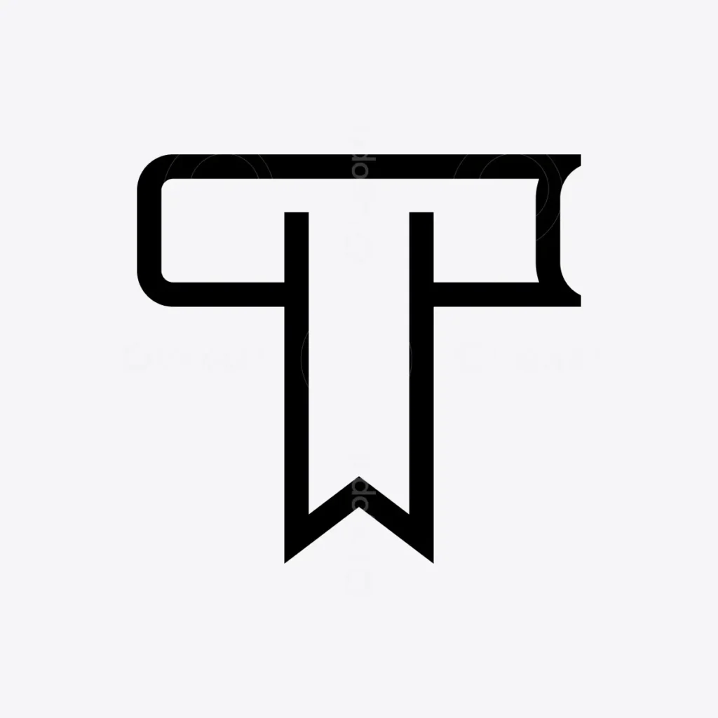 T Bookmark Book Logo for sale