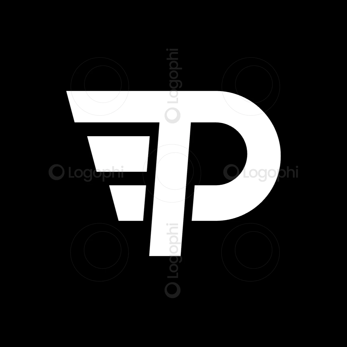 black background white pt speed logo for sale