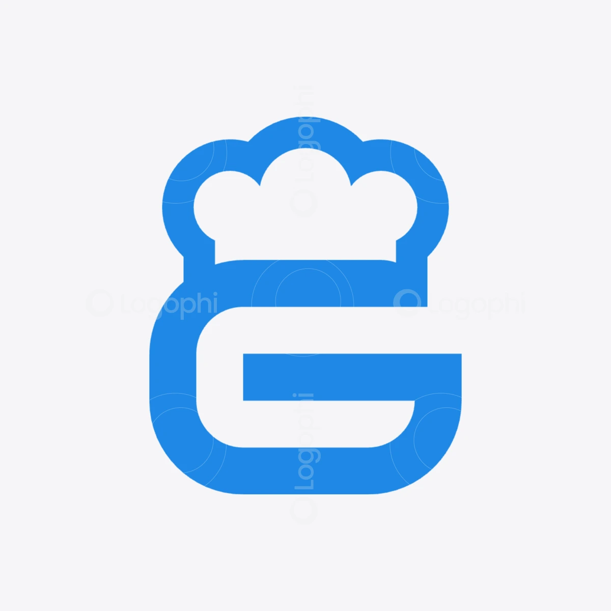 blue chef g logo for sale
