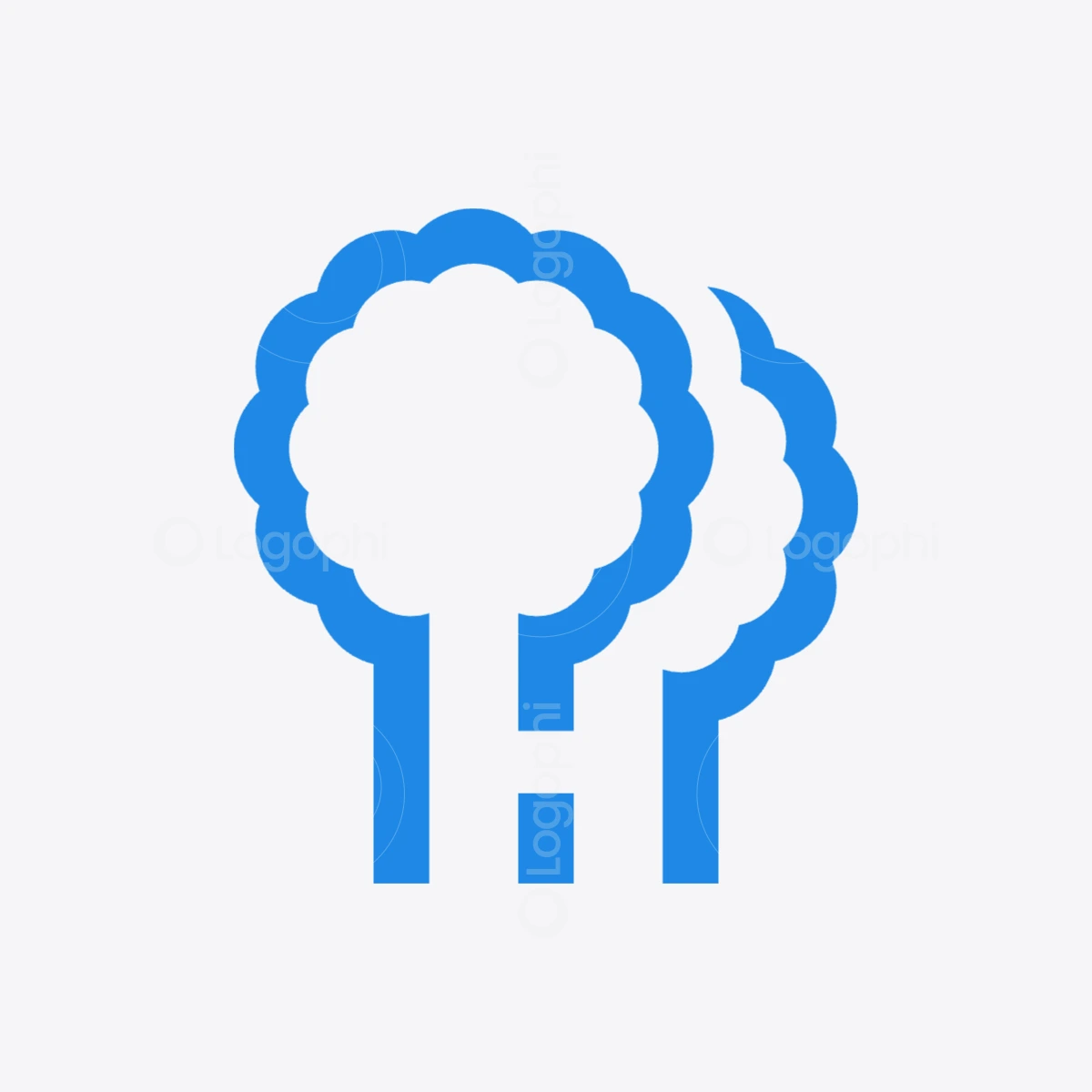 blue forest h logo for sale