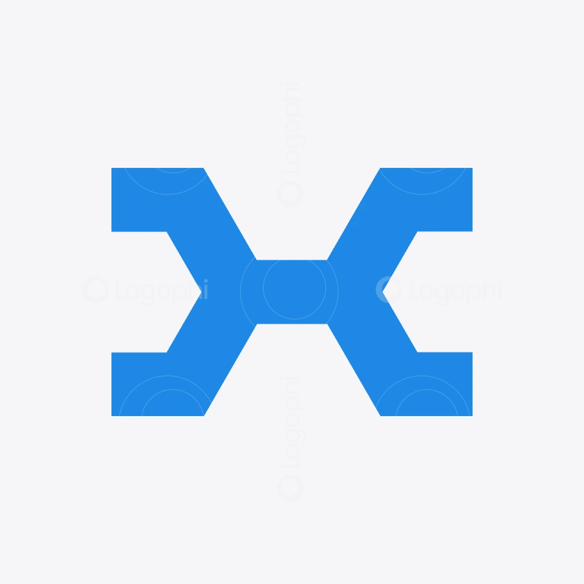blue h wrench logo for sale