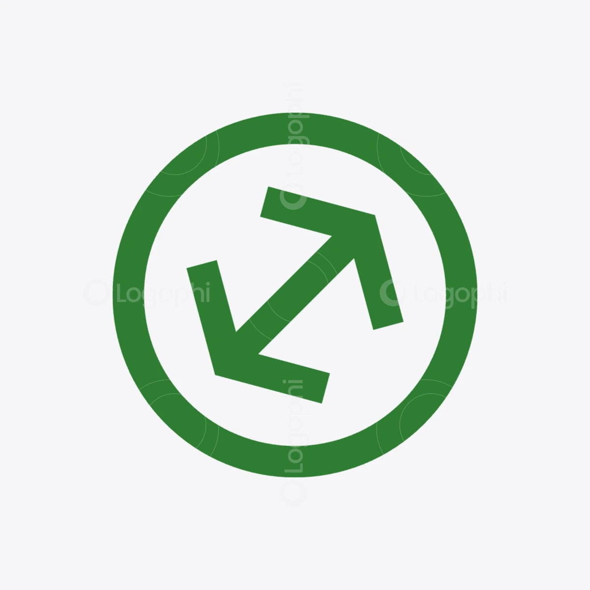 green h arrows circle logo for sale