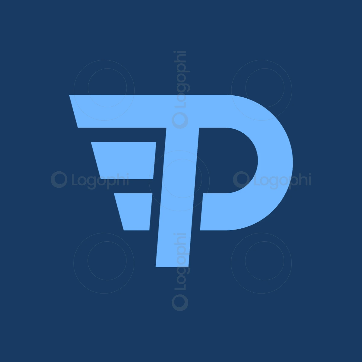 navy background light blue pt speed logo for sale