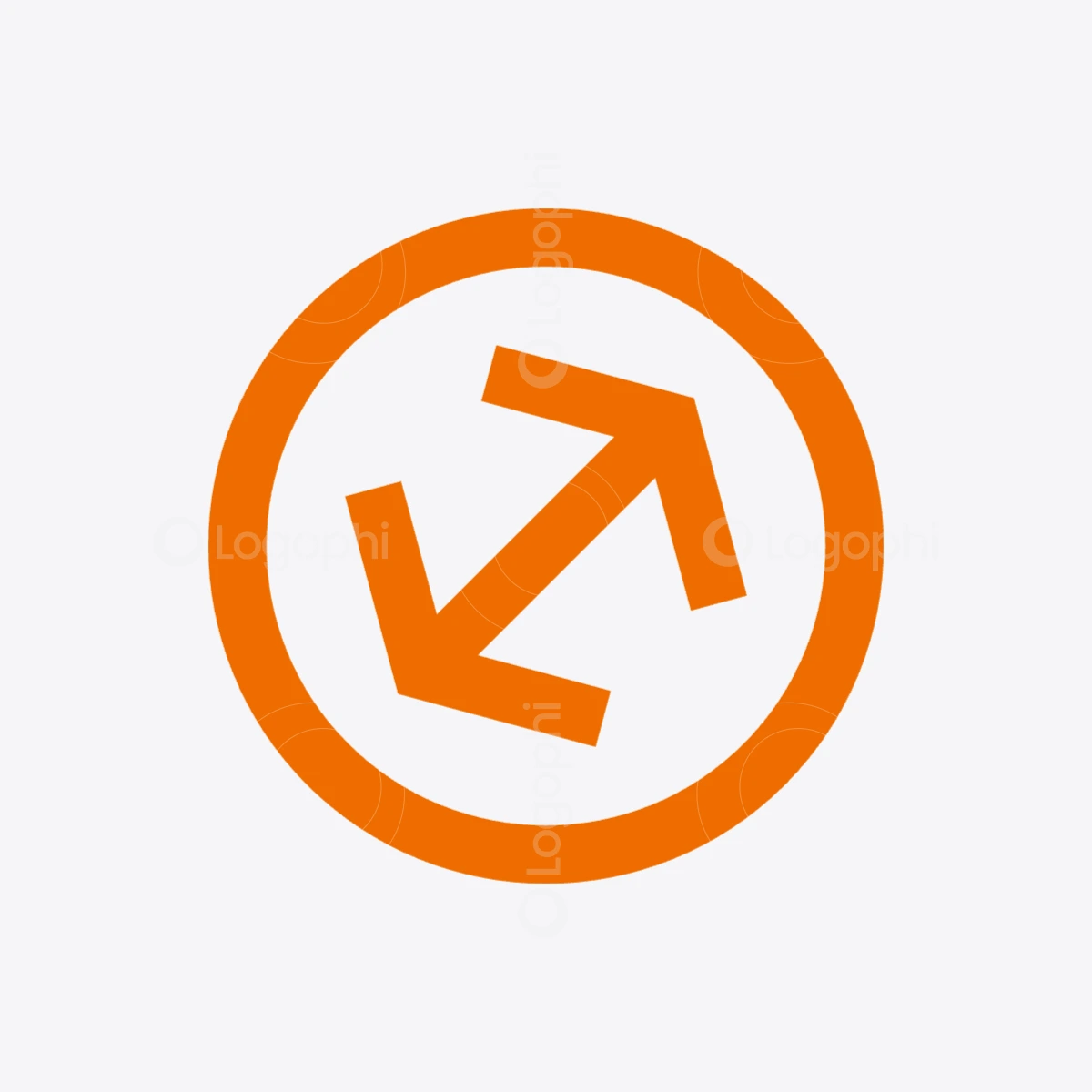 orange h arrows circle logo for sale