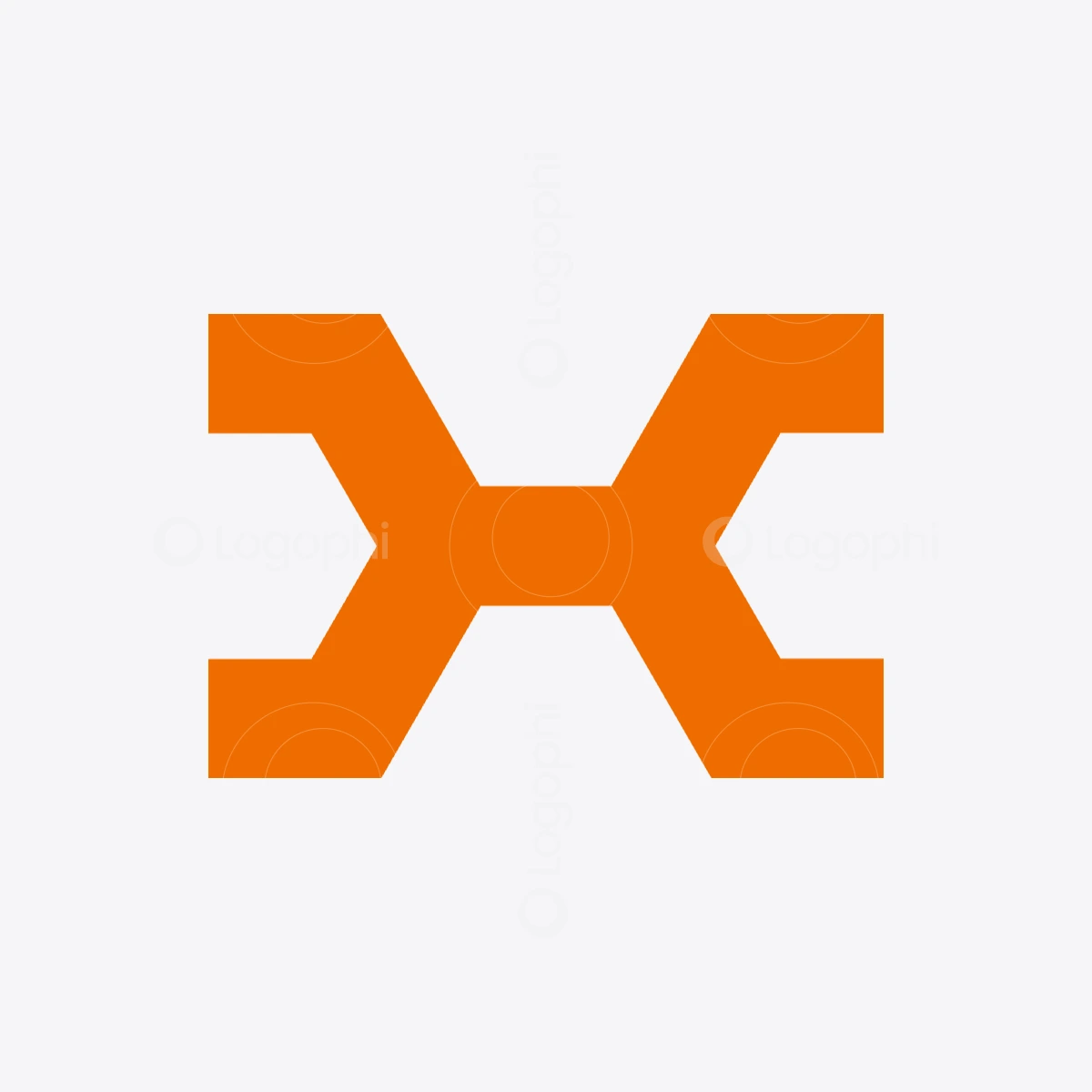 orange h wrench logo for sale