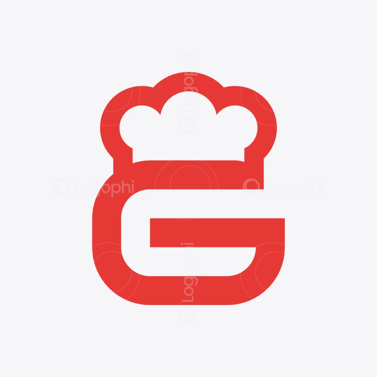 red chef g logo for sale
