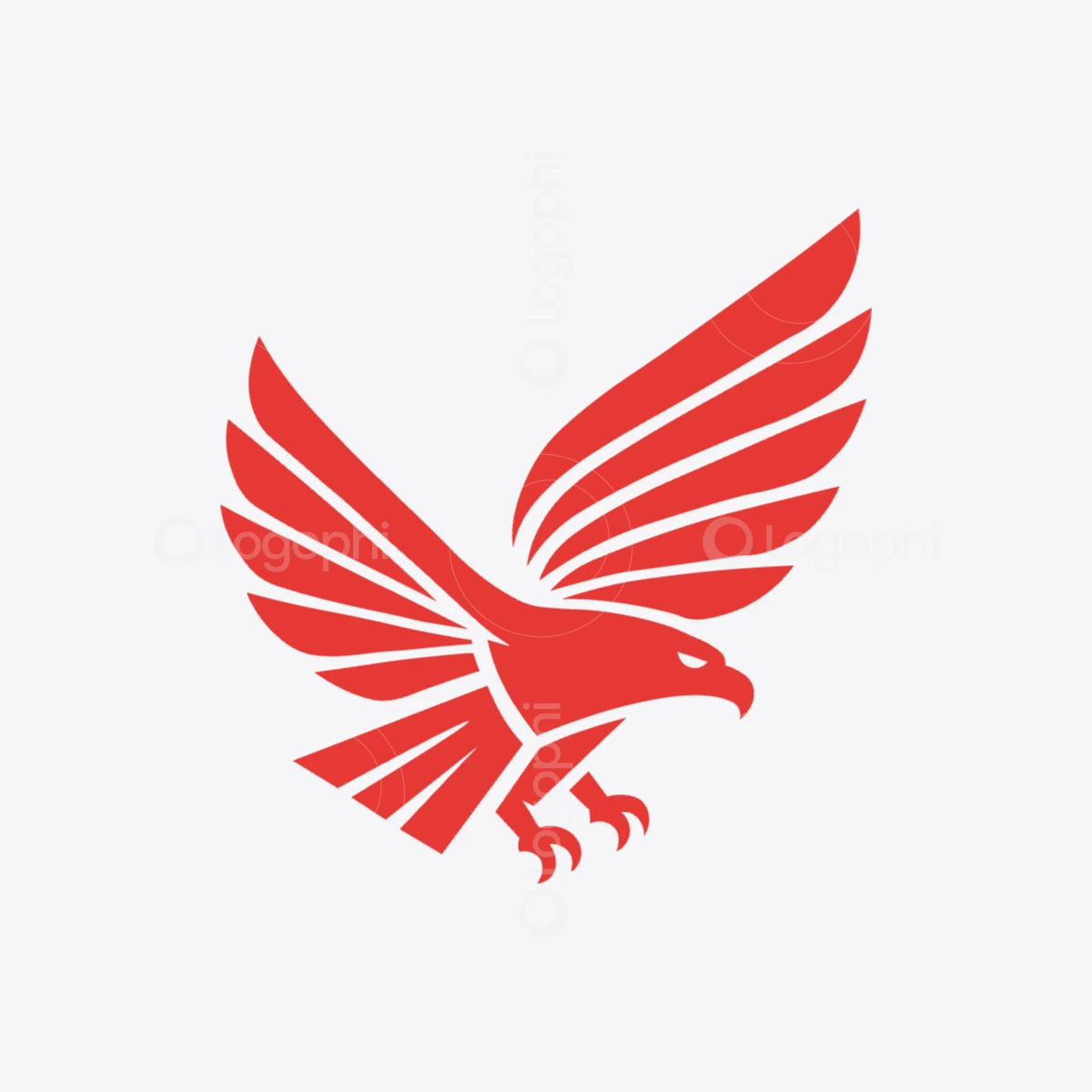 red flying hawk logo for sale